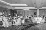 Ballroom with Round Tables and Chairs