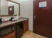 Studio Suite Wetbar with Sink, Microwave and Mini Refrigerator