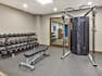 fitness center, free weights, weight bench