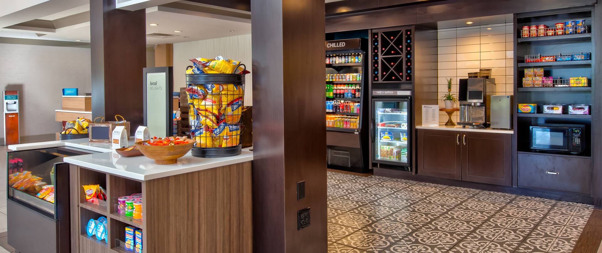 lobby, The Shop, snacks and drinks