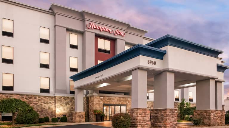 twilight exterior from left side