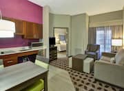 Homewood Suites by Hilton Dayton-South Hotel, OH - Accessible Kitchen and Living Room