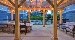 Homewood Suites by Hilton Dayton-South Hotel, OH - Patio with BBQ Grill and Seating