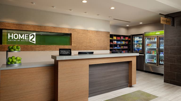lobby snack shop and front desk