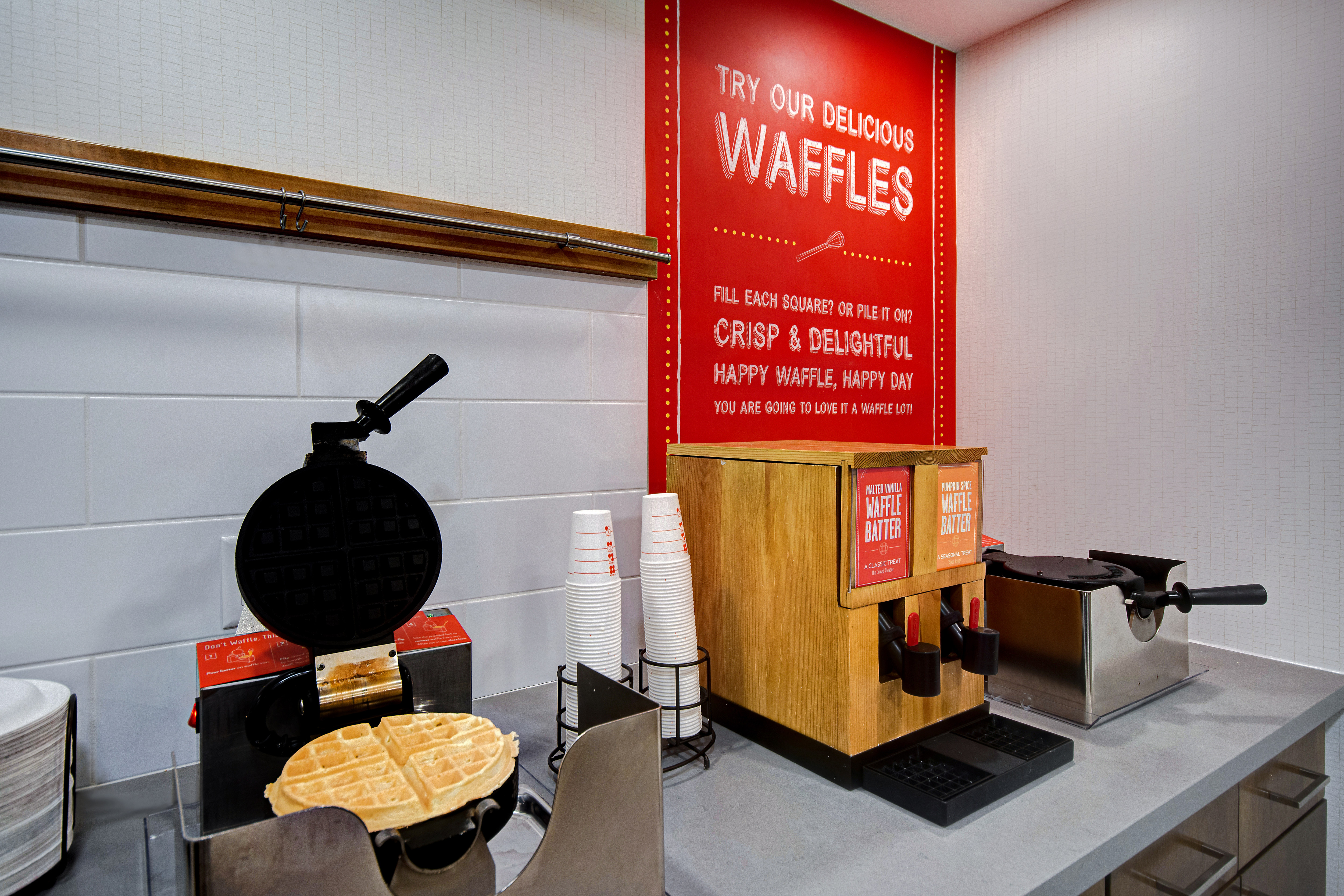 Breakfast Area With Waffle Station