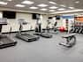 Fitness Center with Treadmills, Cross-Trainer, Cycle Machine, Gym Ball, Dumbbell Rack and Weight Bench