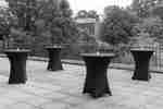 Terrasse im Freien mit Event-Bestuhlung