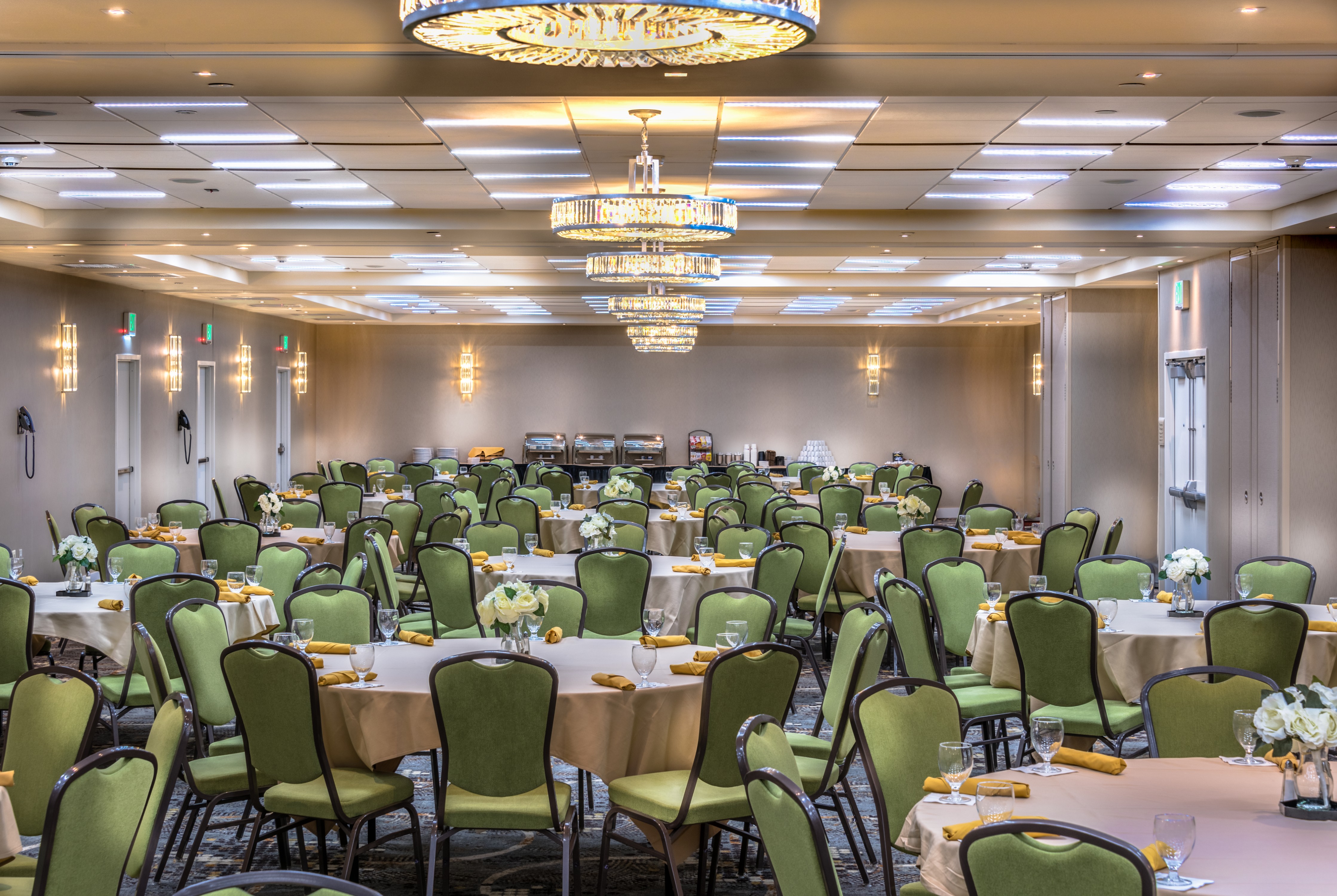 Ballroom Area with Roundtables and Chairs