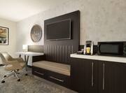 Accessible Guestroom with Work Desk, Television, Coffee Machine and Microwave