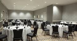 ballroom with round tables