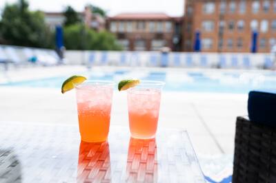 Drinks by the Pool Area