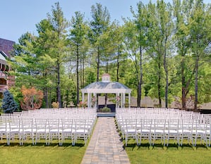 Outdoor Wedding Ceremony Setup  