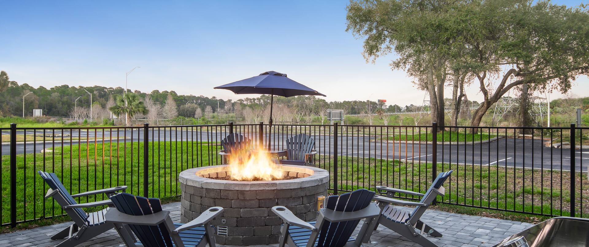 Relaxing Firepit and Seating Area