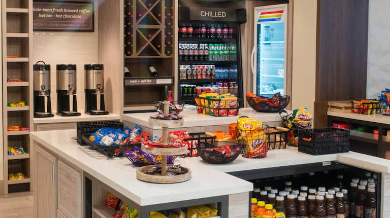 The Shop with Cold Drinks and Snacks