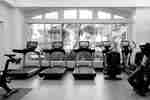 Fitness center with exercise machines