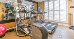 Cardio Equipment Facing Mirrors in Fitness Center
