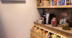 Pantry Snack Shop with Chips, Coffee and Snacks for Purchase