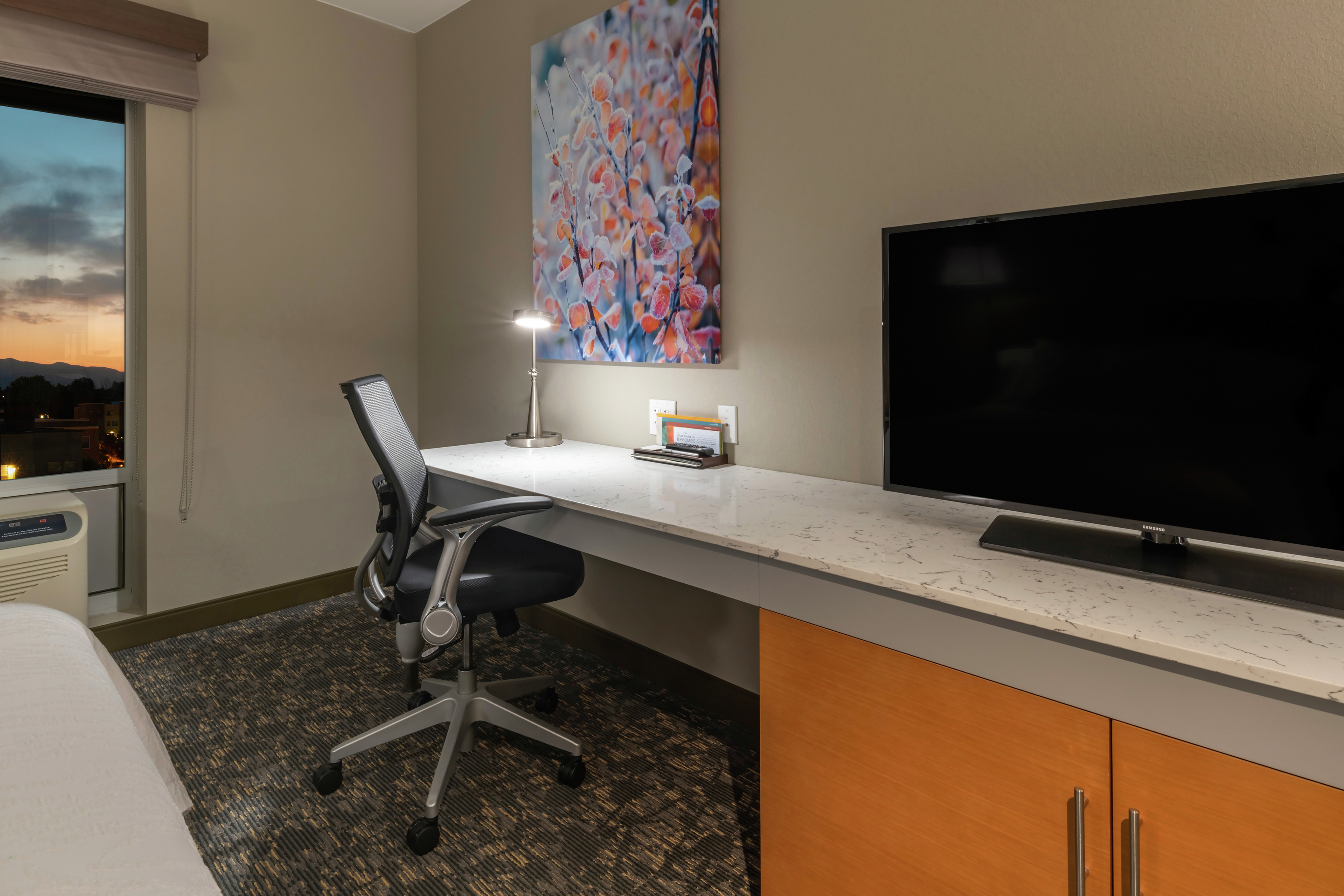 Guestroom Desk Area with Room Technology