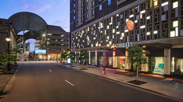 Hotel Exterior at Dusk