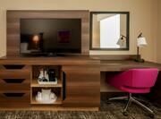 Work Desk and TV with Wet Bar