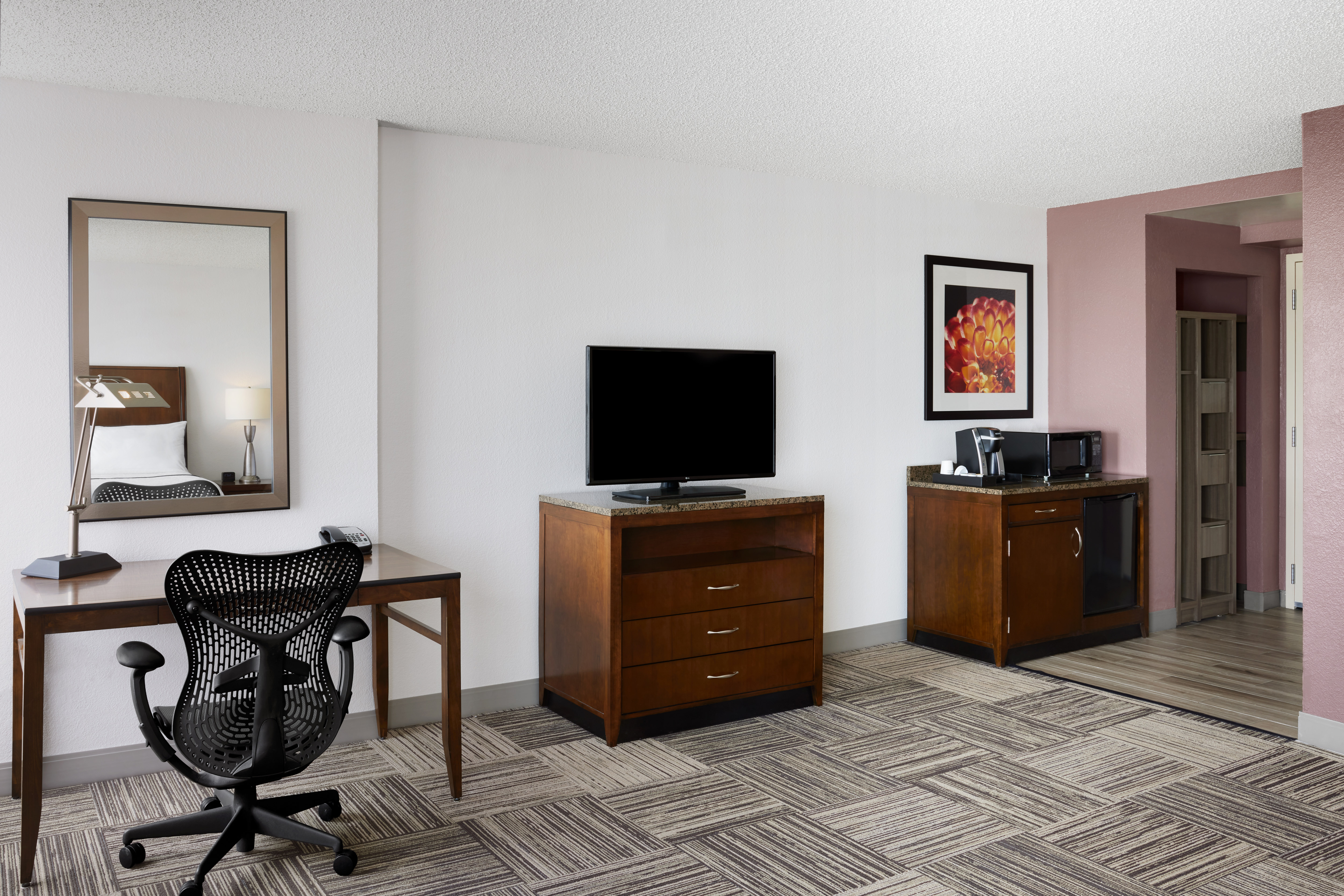 Accessible Guestroom With Work Desk And HDTV