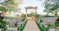 Outdoor Wedding Ceremony with seating