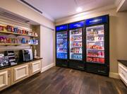 Candy, Chips, Snacks, Frozen Dinners, Cold Beverages, and Convenience Items for Guest Purchase at On-Site Market 