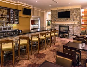 Garden Grille Bar and Restaurant Bar and Table Seating, Two TVs and Fireplace