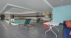 pool area with seating
