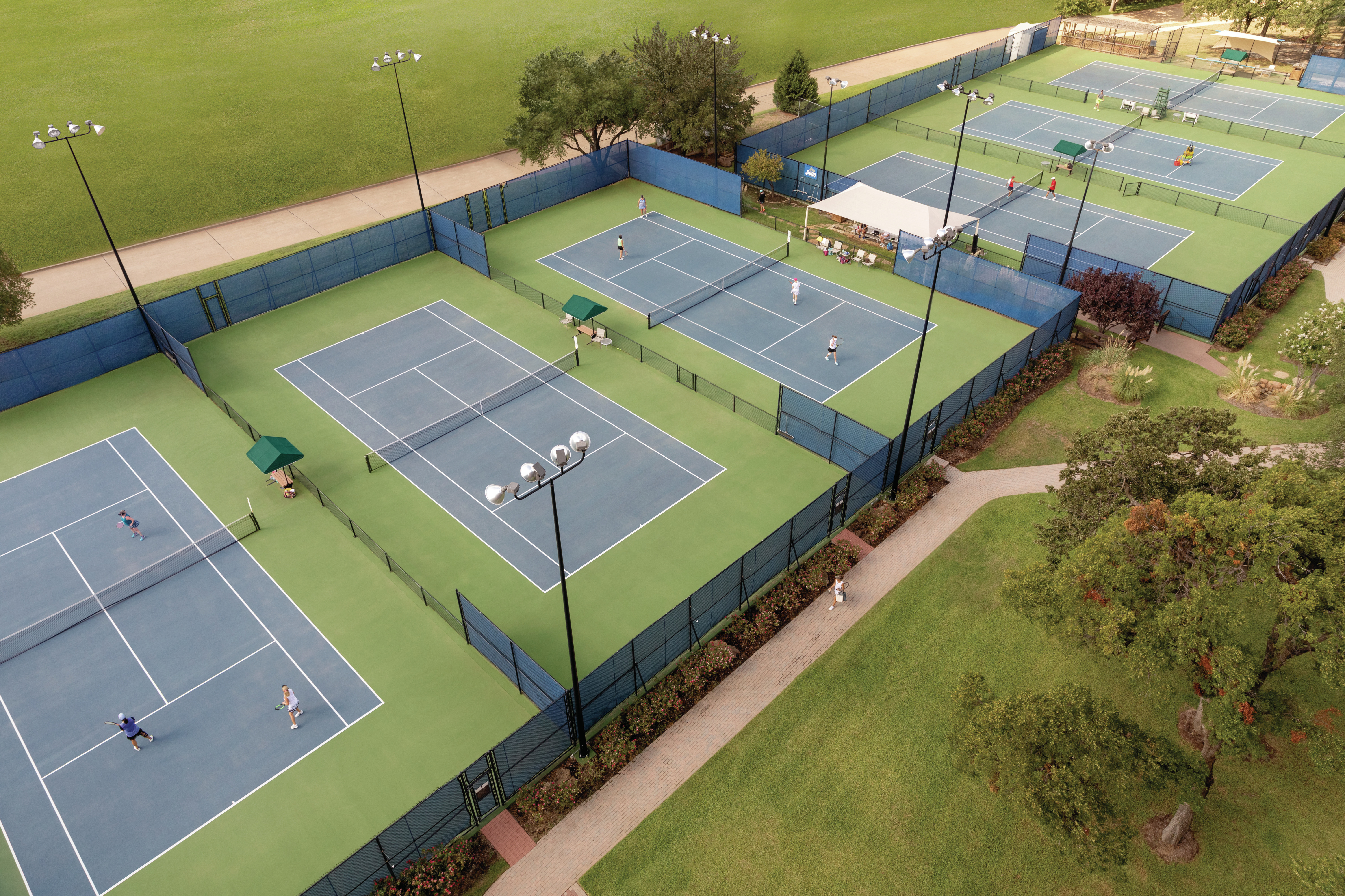 Hilton Hotel Outdoor Tennis Courts