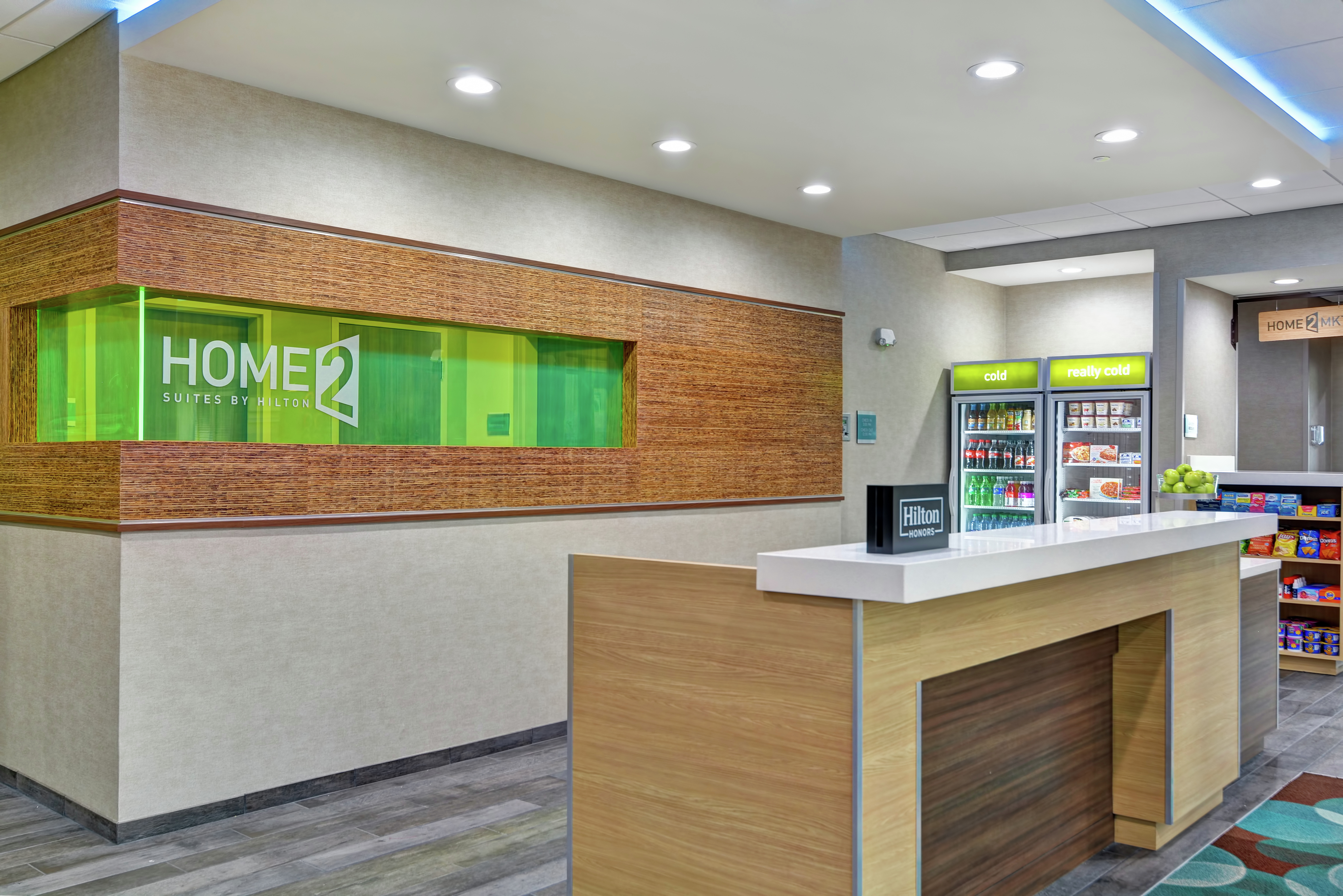Hotel Front Desk With Snack Shop