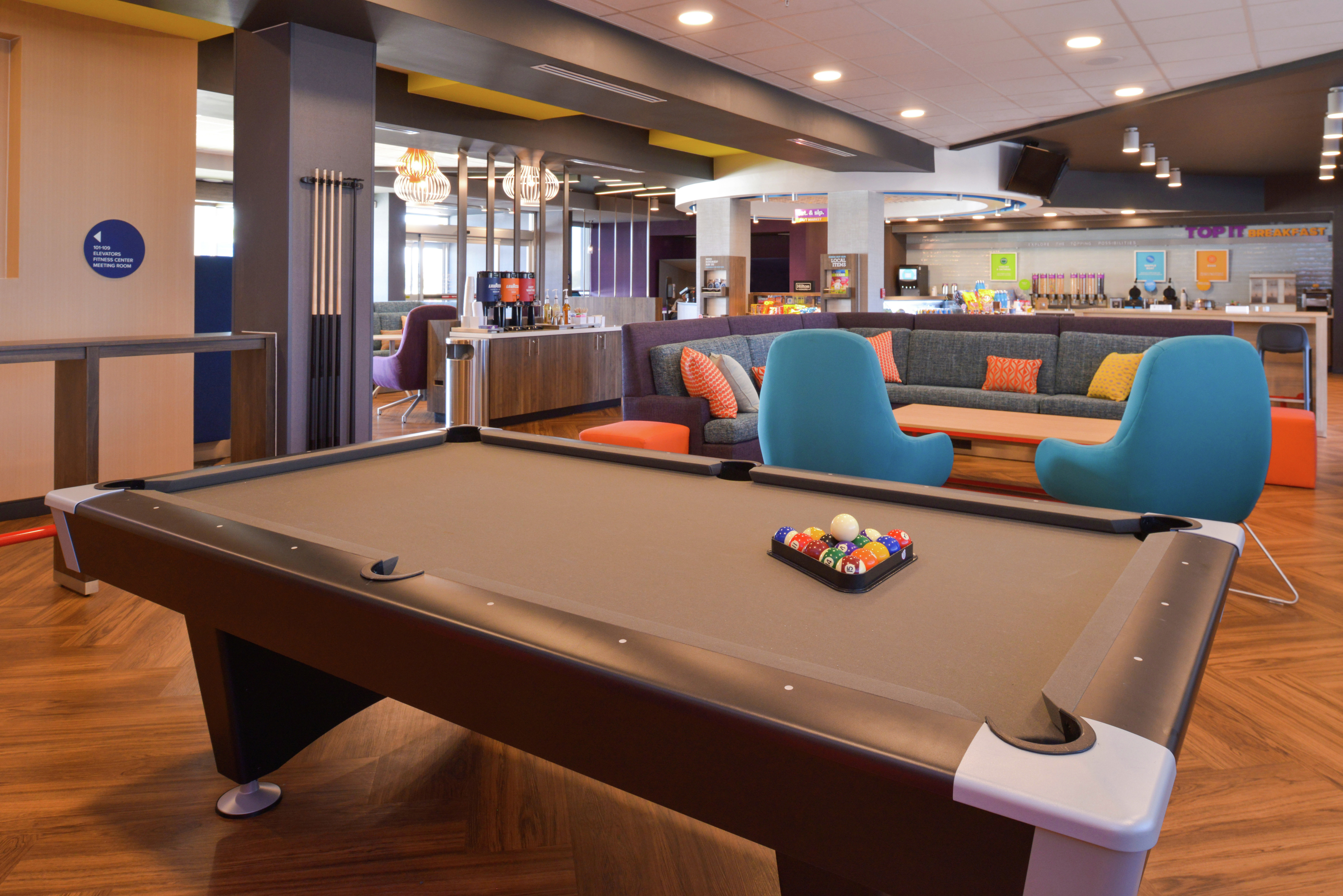 Lobby Area With Pool Table