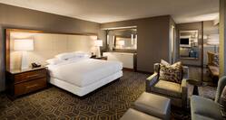 Suite Bed, Nightstands and Seating Area