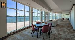 Meeting Space Foyer with Large Windows Offering Water View
