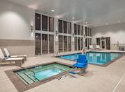 Indoor Swimming Pool with Lounge Area