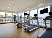 Fitness Center with Treadmills and Cross-Trainer