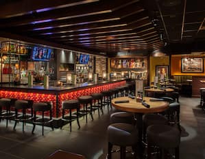 Overview of Houlihans Bar And Lounge Seating and TVs