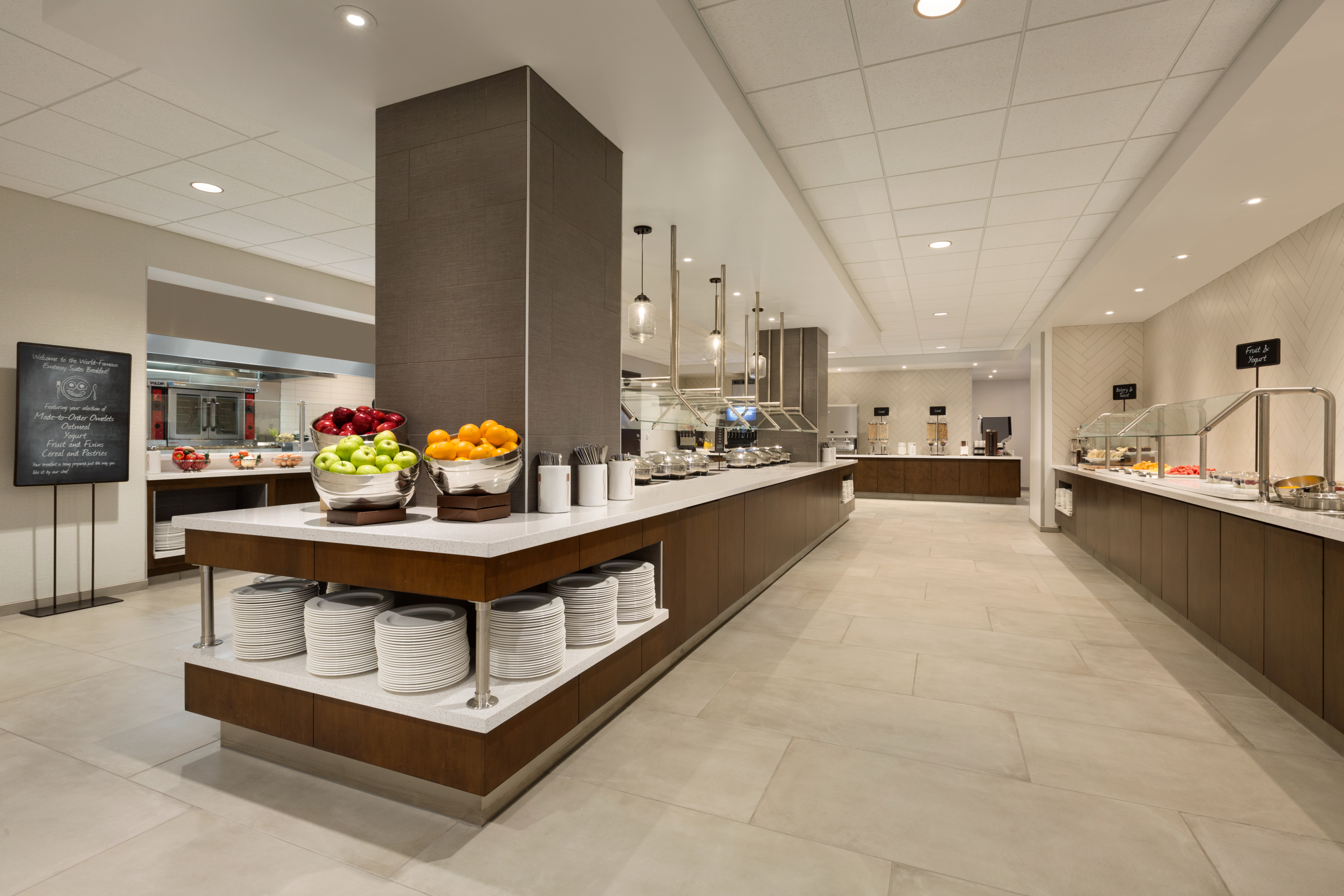 Breakfast Bar Area with Fresh Fruits