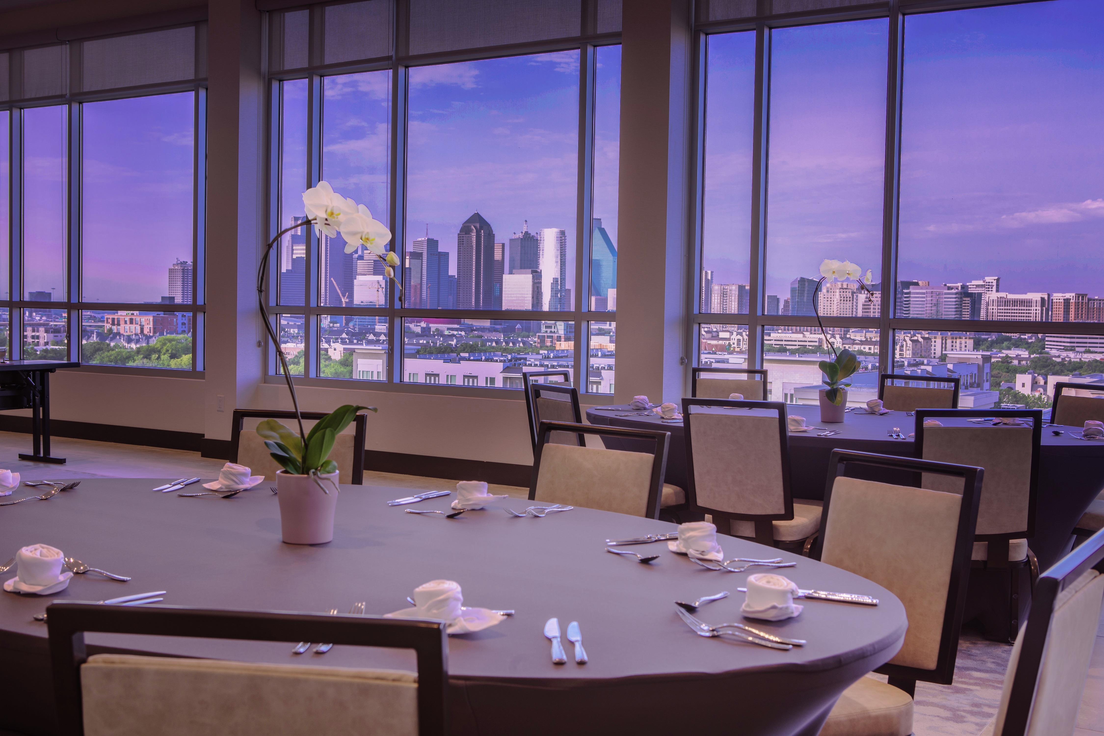 Meeting Room with Skyline View