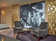 Wall Art of The Jackson Five in Hotel Lobby