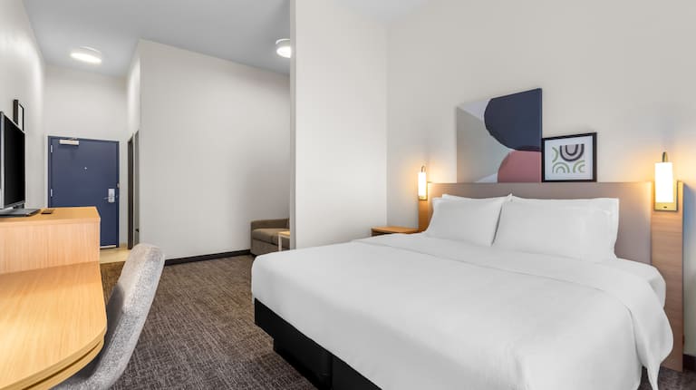 guest bedroom with king bed