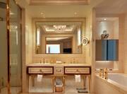 Bathroom with mirror and sink