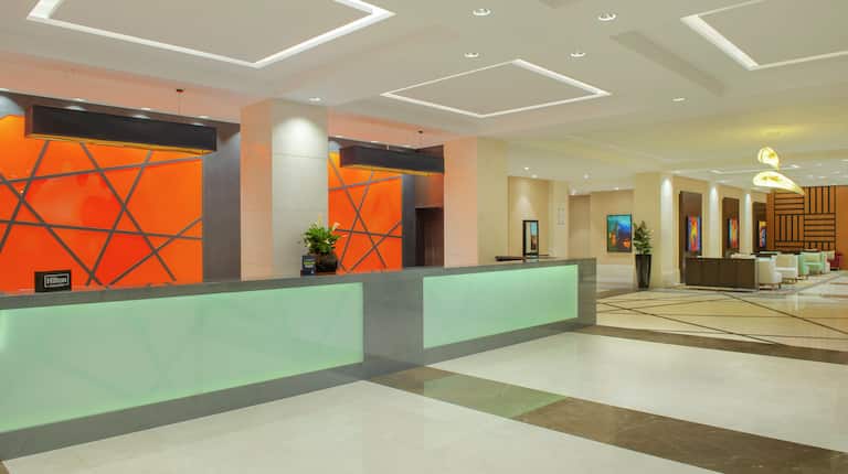 Lobby and front office desk