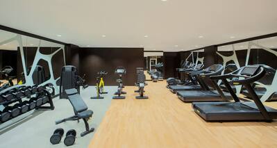 Fitness center with cardio and weights
