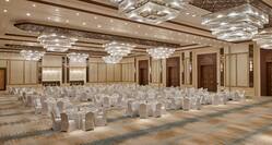 Al Massara Ballroom setup with round tables