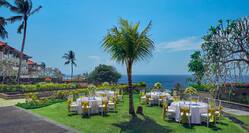 Taman Sari Garden Setup for Wedding Event with Water View