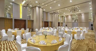 Ballroom with Banquet Tables