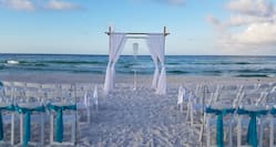 Beach Wedding Ceremony Set Up