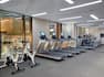 Fitness room with modern equipment