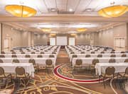 Classroom-Style Meeting Set-Up in Ballroom